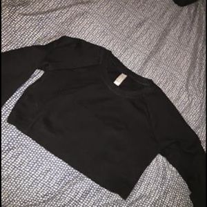 American apparel long sleeve crop top